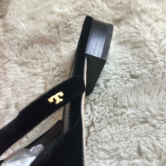Tory Burch dress flat Smart velvet sandals - Picture 6 of 6
